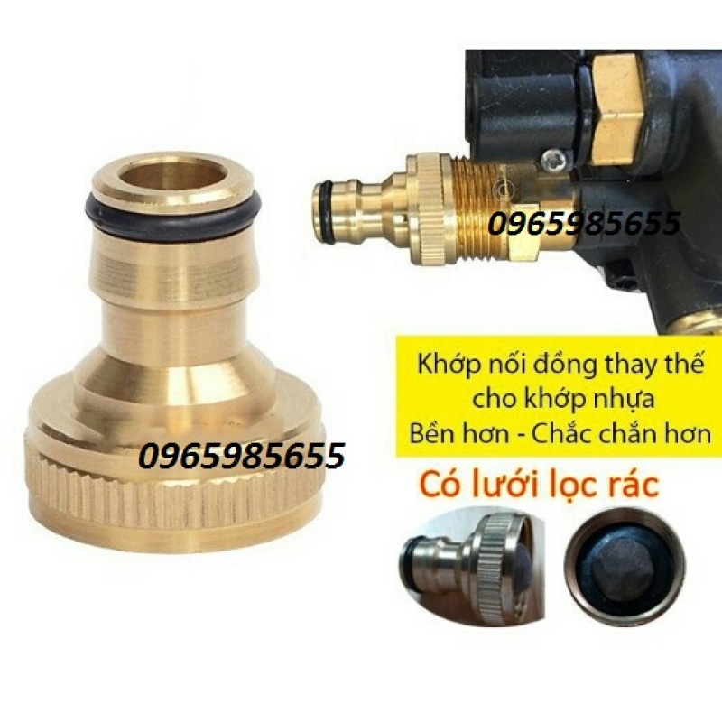 Đầu lọc nước đồng - Cút lọc nước đầu vào máy rửa xe áp lực cao | khớp nối nhanh đầu nước vào cho máy rửa xe | khớp nối đồng đầu nước vào cho máy rửa xe | khớp nối nhanh máy rửa xe | khớp nối nhanh ống nước máy rửa xe
