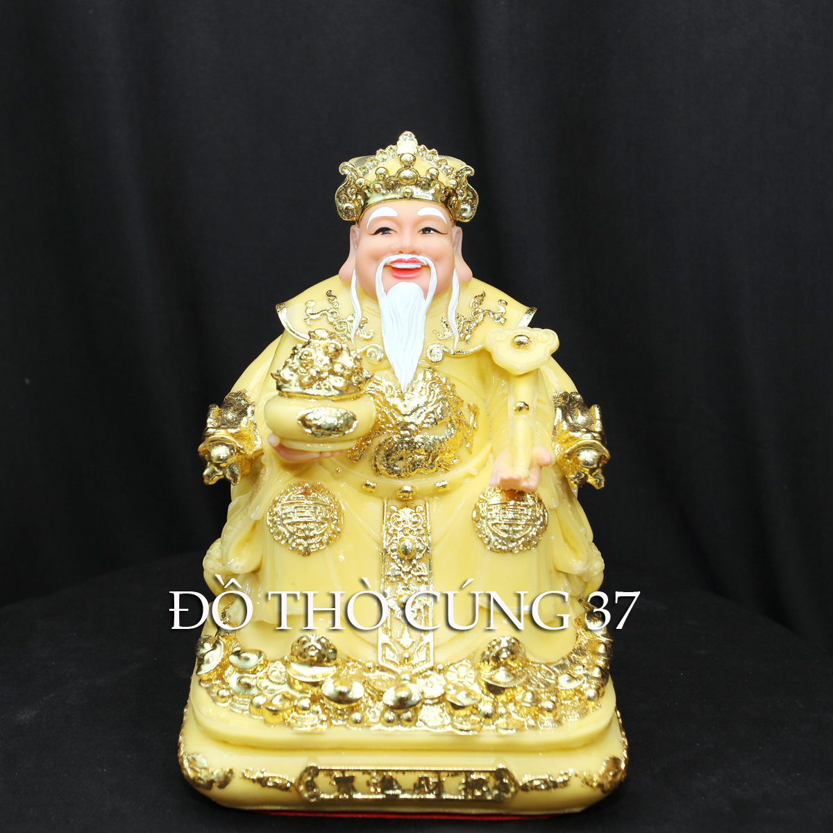 [ CAO 20 CM ] THẦN TÀI THỔ ĐỊA MÀU VÀNG [COMPOSITE + BỘT ĐÁ  ]