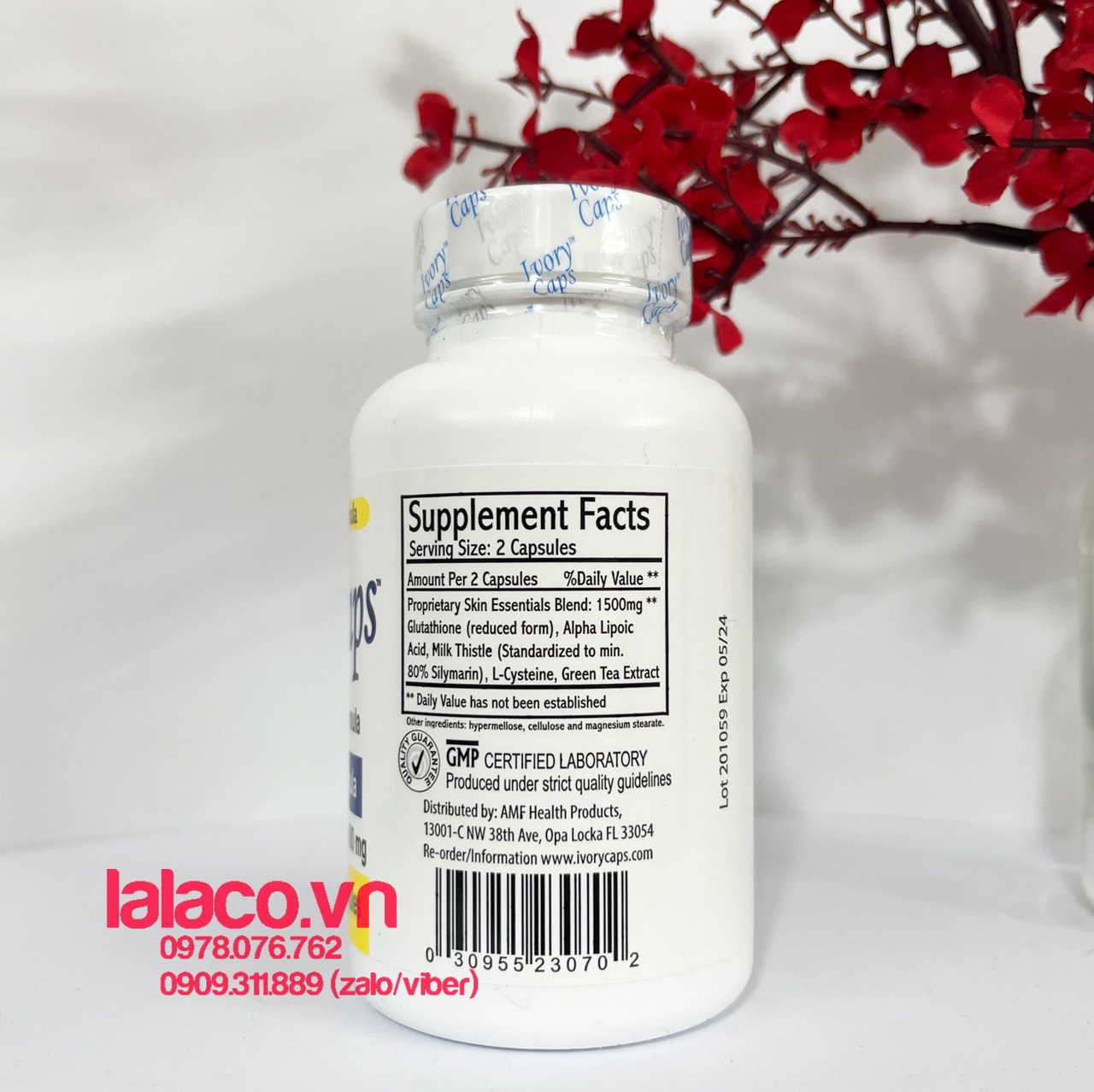 Viên uống trắng da Ivory Caps 60 viên Mỹ