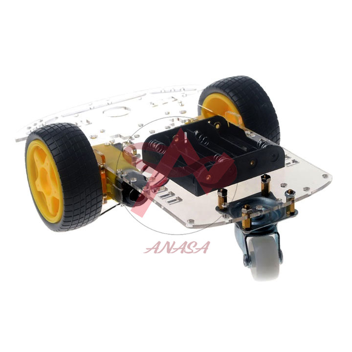 Bộ Khung Xe Robot 3 Bánh Mica Trong