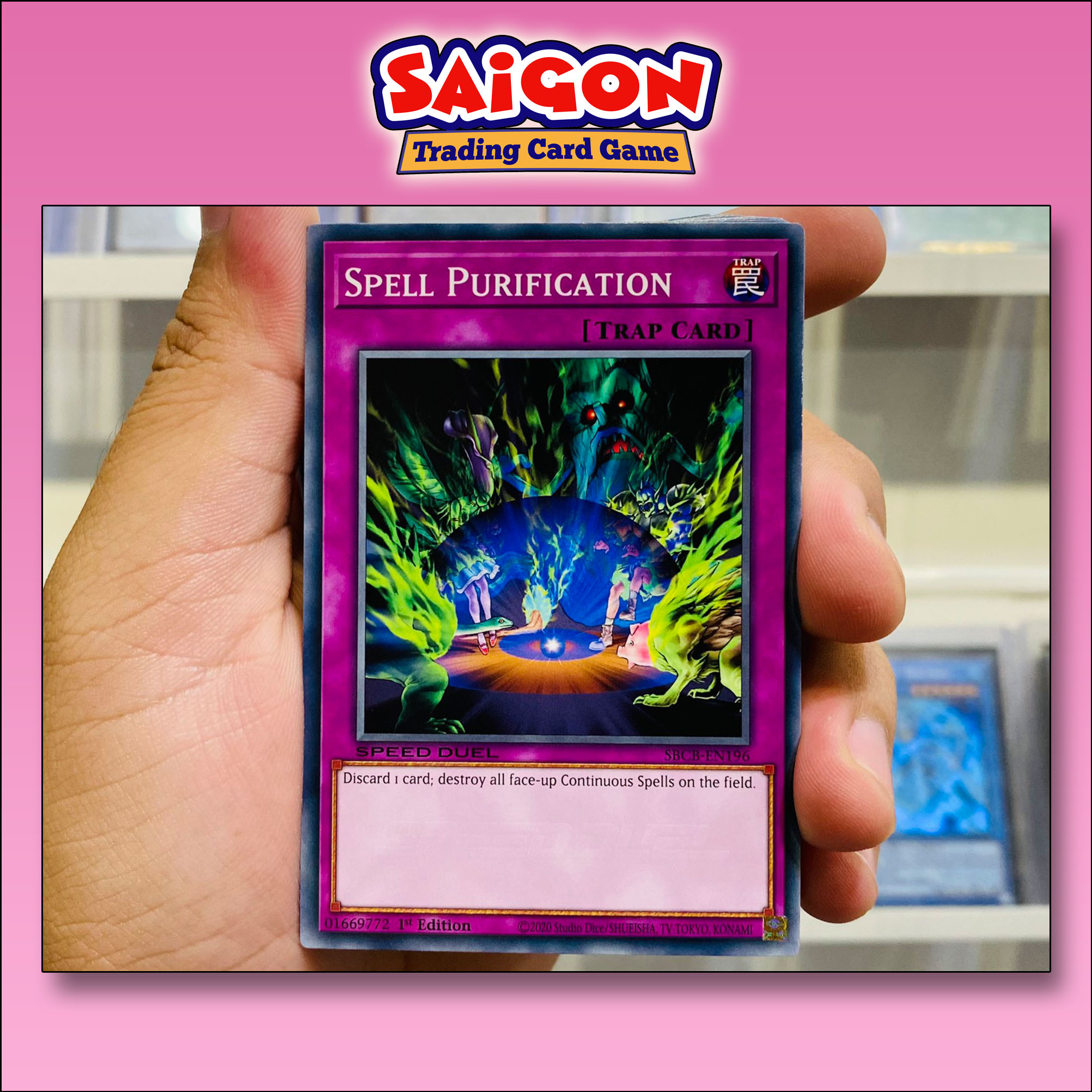 Thẻ bài yugioh mã sbcb-en196 - spell purification - common - 1st edition
