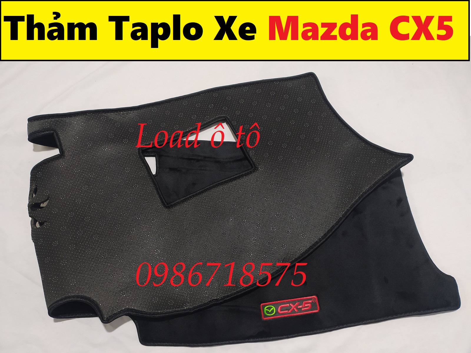 Thảm taplo nhung cao cấp mazda cx5 2023-2018