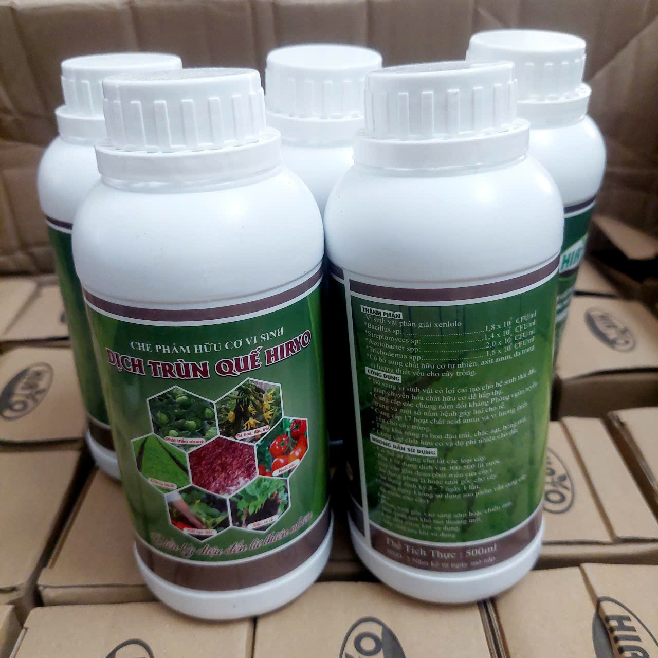 [Phân bón] Dịch trùn quế hữu cơ cao cấp Hiryo, chai 500ml