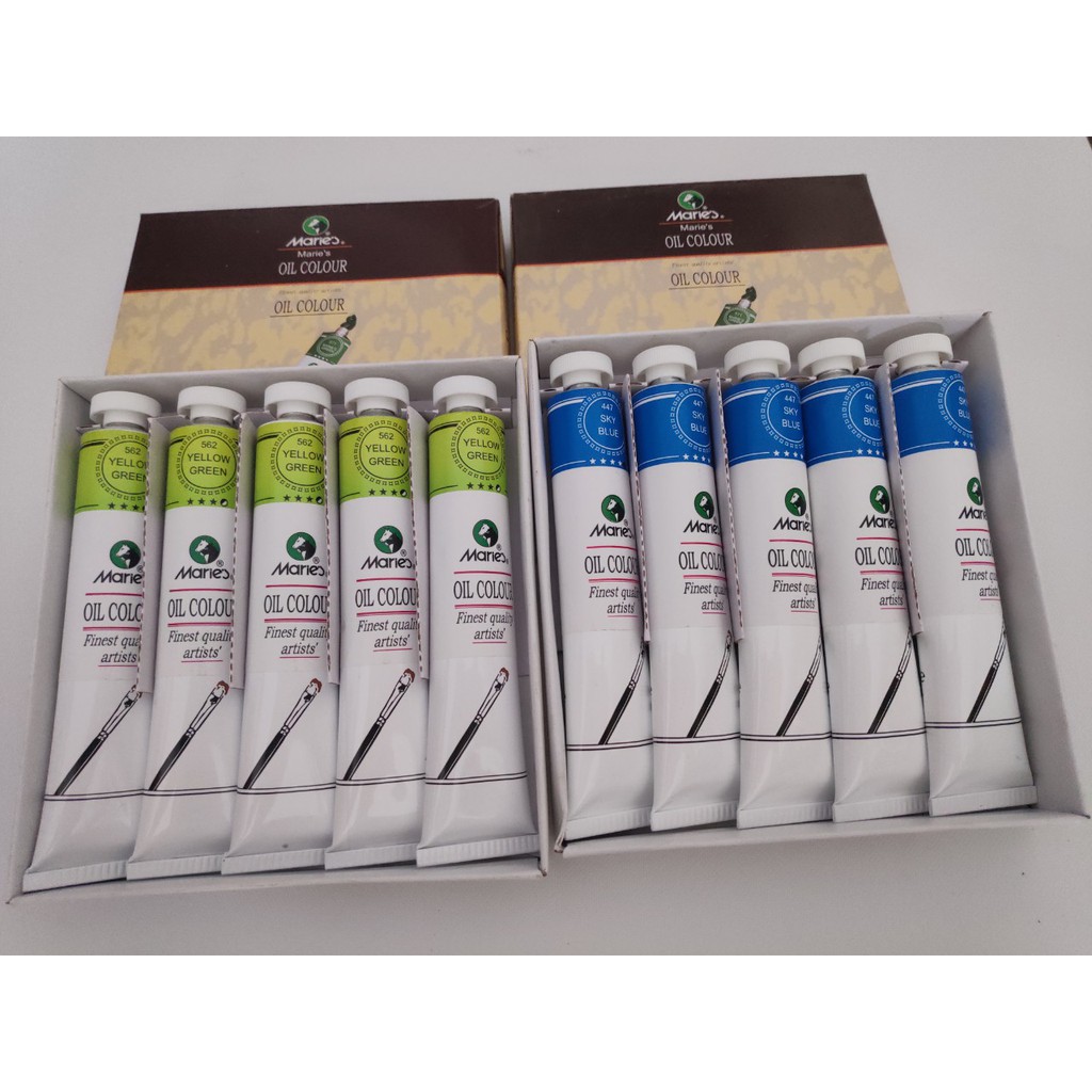 Màu Sơn Dầu Tuýp 50Ml Maries ( Bảng Màu 1 )