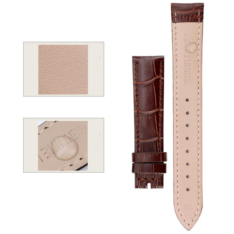 Dây da đồng hồ làm từ da bò thật Size 22mm