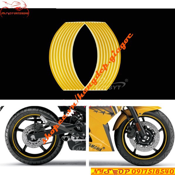 TEM CHỈ 3M PHẢN QUANG DÁN MÂM XE MÁY