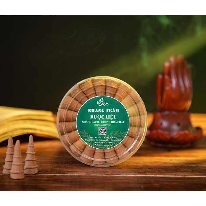Nhang Tràm Dược Liệu Sạch Búp Sen Huế - (Hương Trầm Búp Sen)