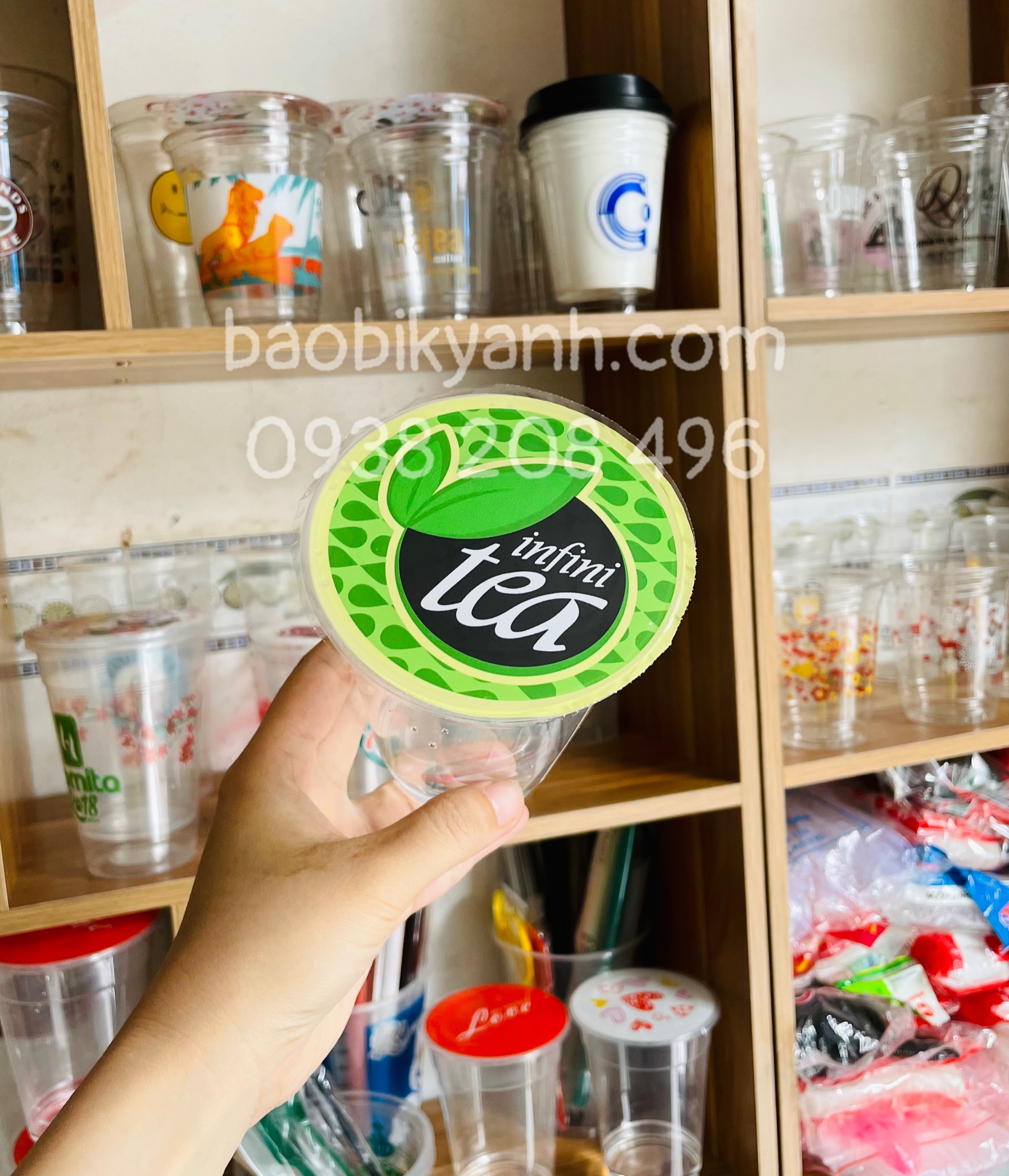 Màng ép ly/Keo dán miệng ly 2400 logo