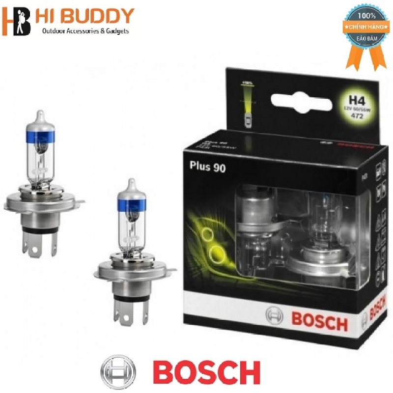{ CAO CẤP } Hộp 2 Bóng Đèn BOSCH Plus 90 H4 ( 12V 60/55W ) HIBUDDY