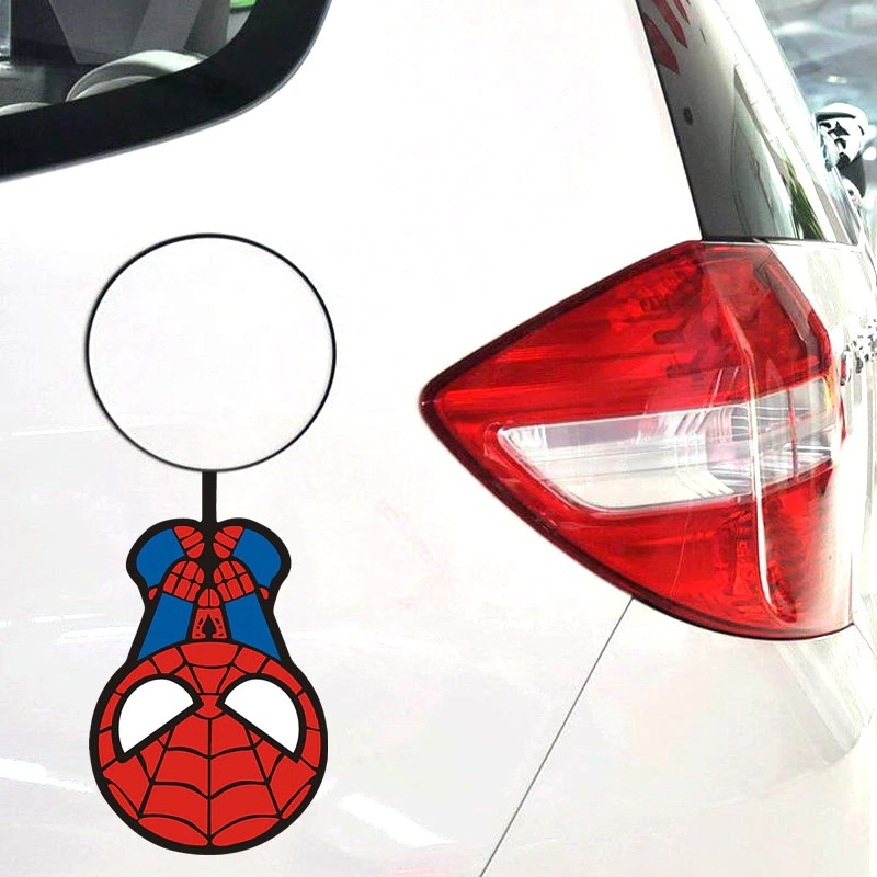 Miếng Dán Hình Người Nhện Marvel Độc Đáo Trang Trí Xe Hơi