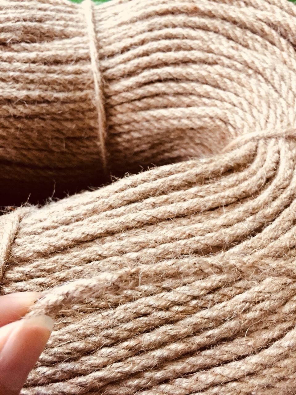 [HCM]Size 5mm - Cuộn 10 mét dây thừng dây gai trang trí 5mm (5 ly)