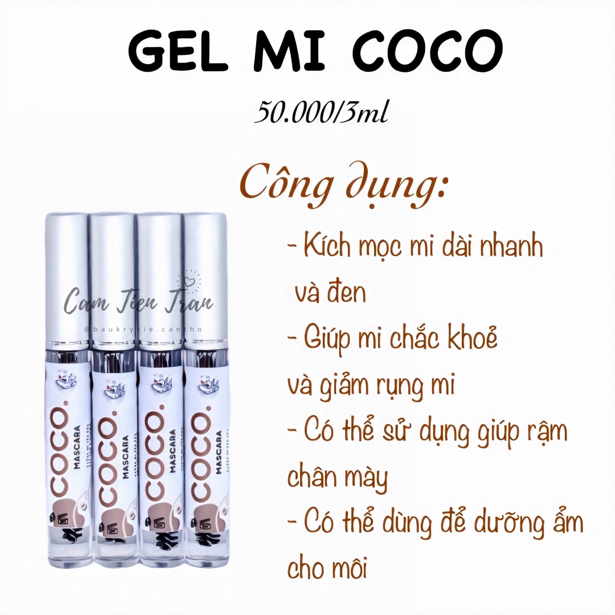 [HCM]Dưỡng mi dầu dừa Gelmicoco BAUKRYSIE