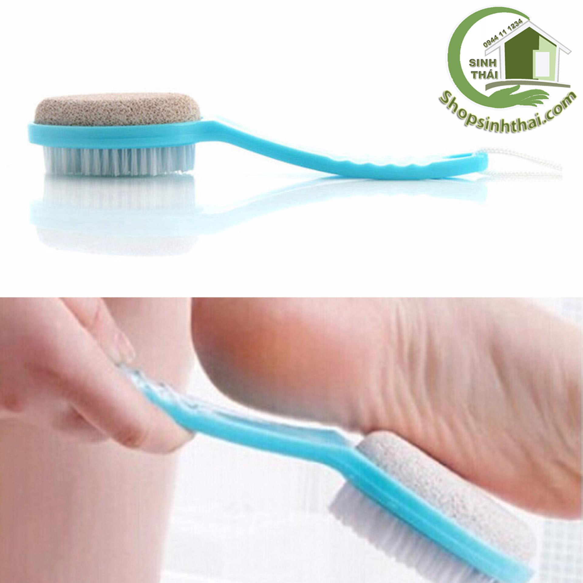 [HCM]Bàn chải chà chân đá bọt biển tẩy tế bào chết