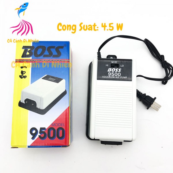 Máy Sủi Oxy BOSS 9500 Dùng 2 Vòi Siêu Êm - Hàng Công Ty