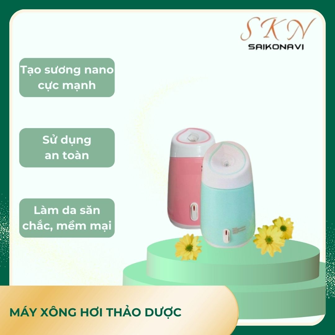 Máy xông hơi mặt thảo dược cao cấp phòng chống covid, máy xông mũi họng magic, máy xông mũi họng maoer