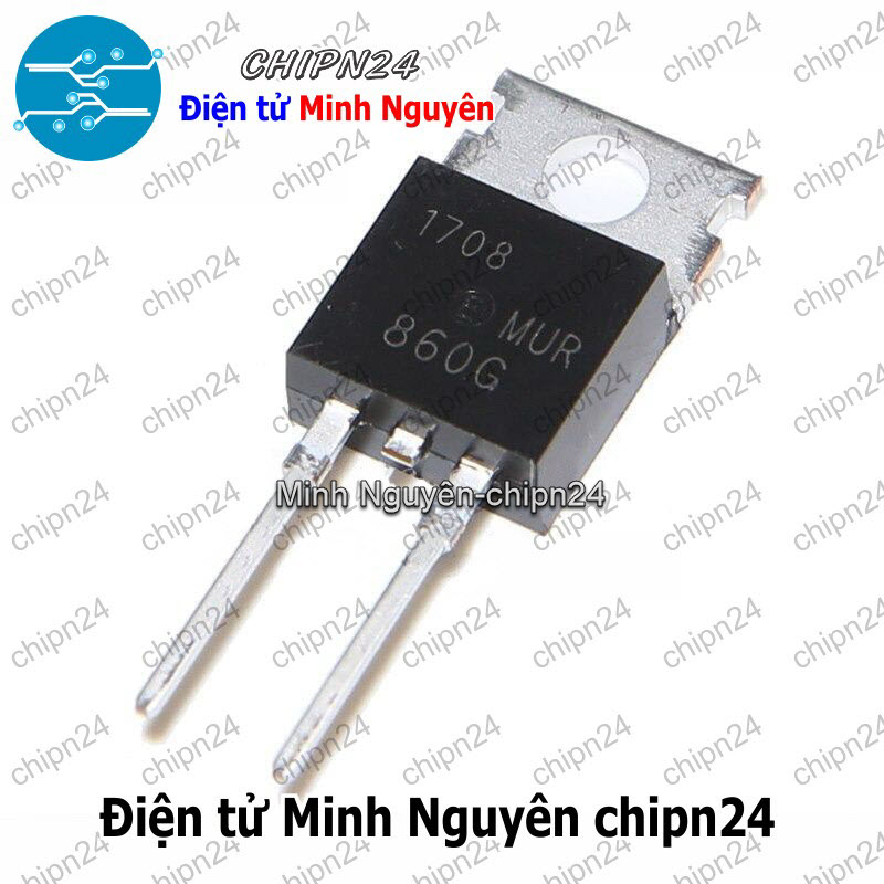 [2 con] (DIP) Diode MUR860 TO-220 8A 600V (MUR860G MUR 860) [Diode Schottky] - HH001467
