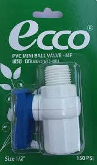 [HCM]Van khóa nước Ecco Thailand 1 răng trong 1 răng ngoài phi 21 (1/2")