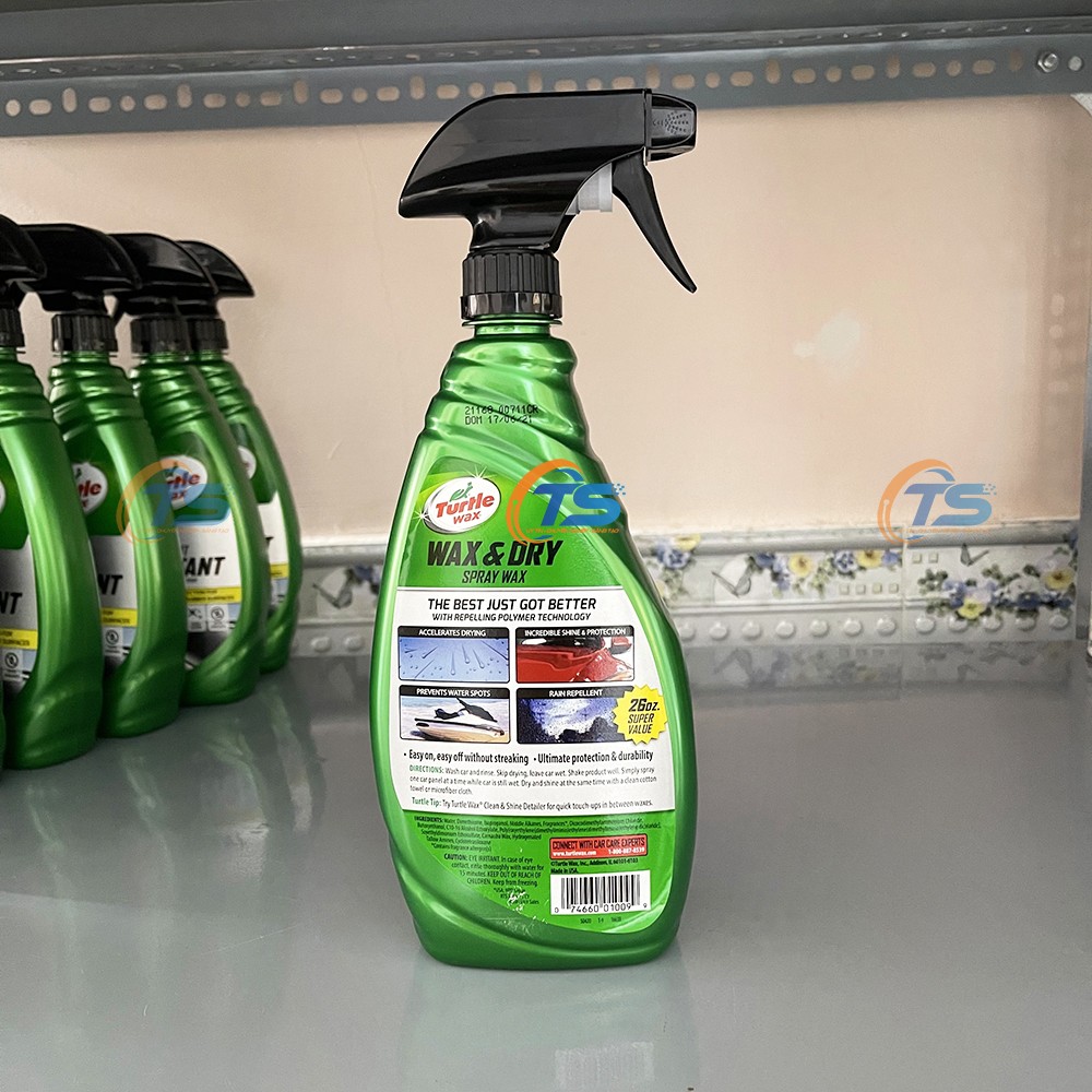 Dung Dịch Đánh Bóng Sơn Xe Nhanh Turtle Wax & Dry 769ml