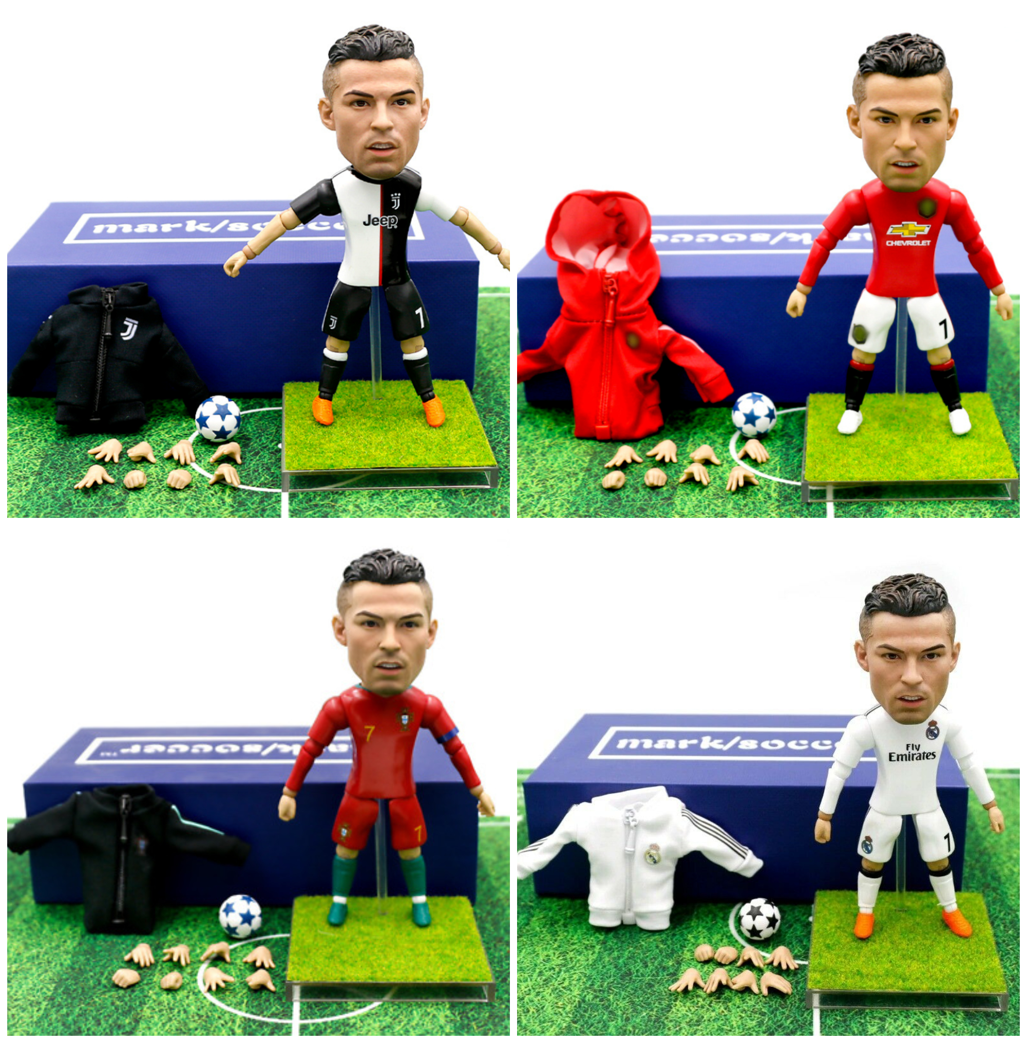 Mô Hình tượng cầu thủ bóng đá MARKSOCCER Ronaldo Cr7