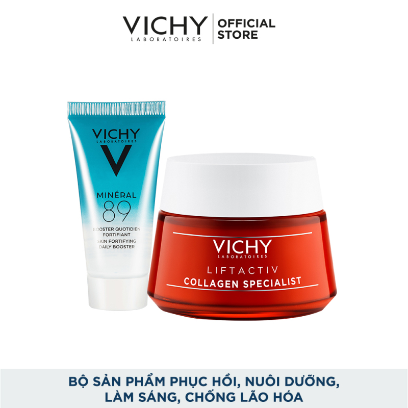 Bộ kem dưỡng collagen chuyên biệt hỗ trợ săn chắc da, ngăn ngừa lão hóa VICHY Liftactiv Collagen Specialist giá rẻ