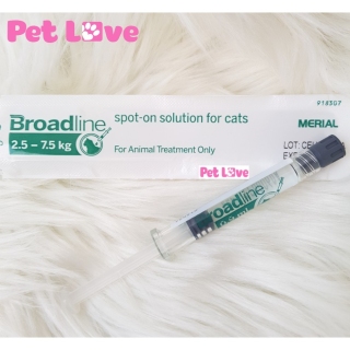 1 ống Broadline diệt nội ngoại ký sinh trùng mèo từ 2,5 - 7,5kg thumbnail
