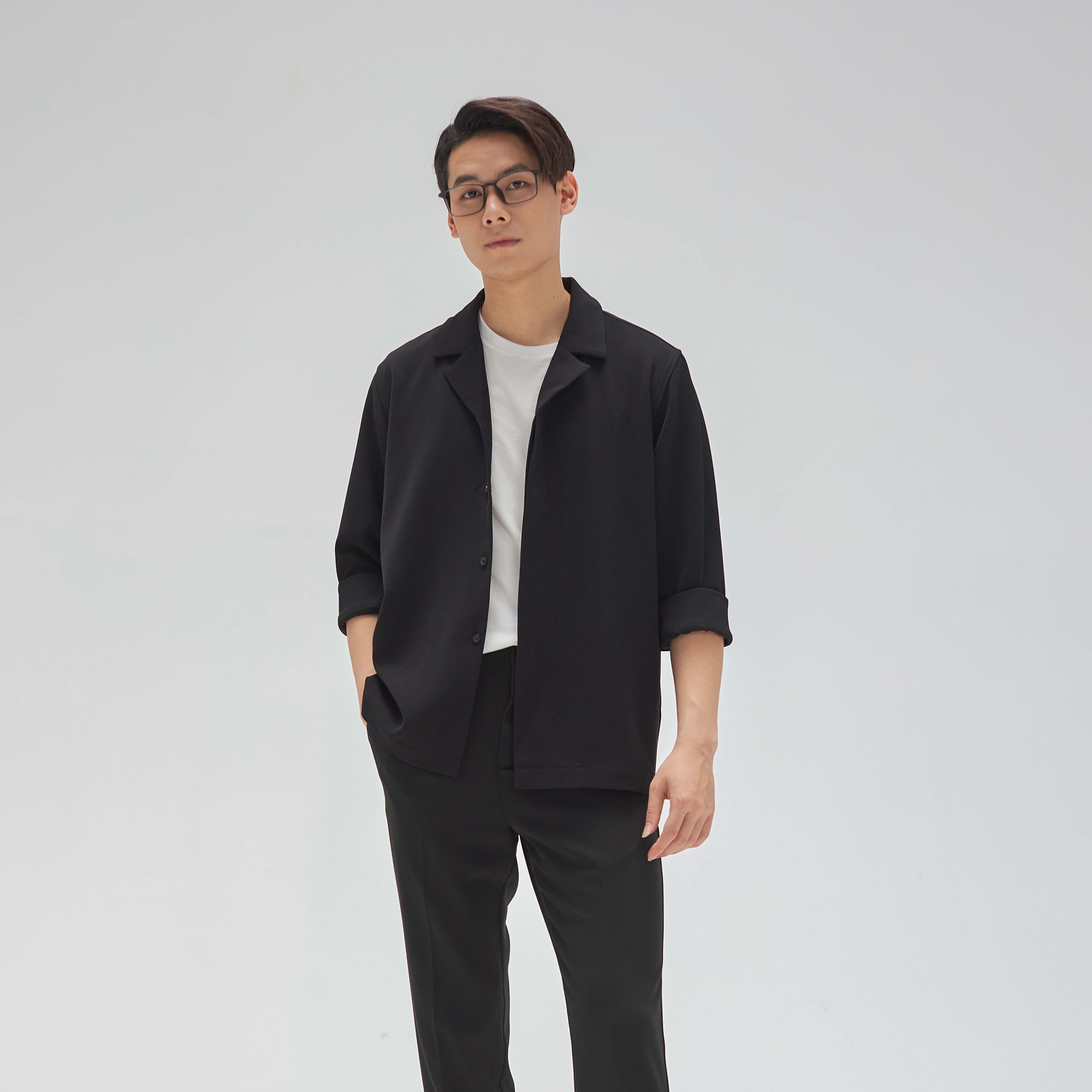 Áo sơ mi cổ bẻ ve LOOK BASIL SHIRT
