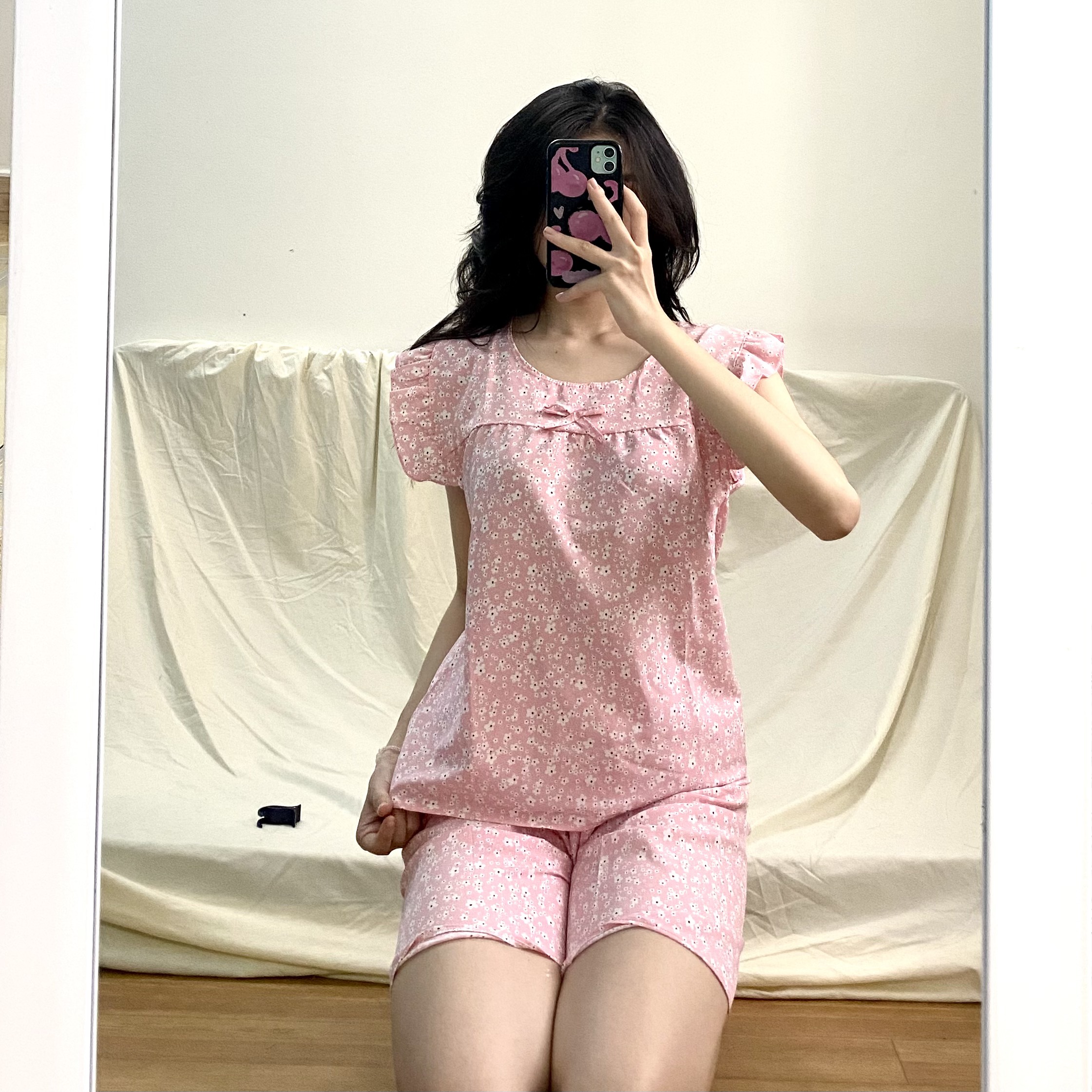 [3 SIZE 38-68KG]Set đồ nữ lửng mặc nhà mùa hè Freesize MXL (38-65kg)