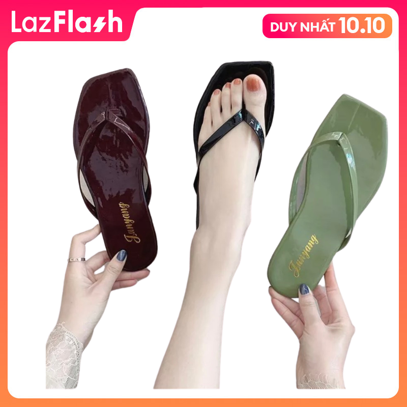 Dép kẹp nữ quai mảnh mũi vuông
