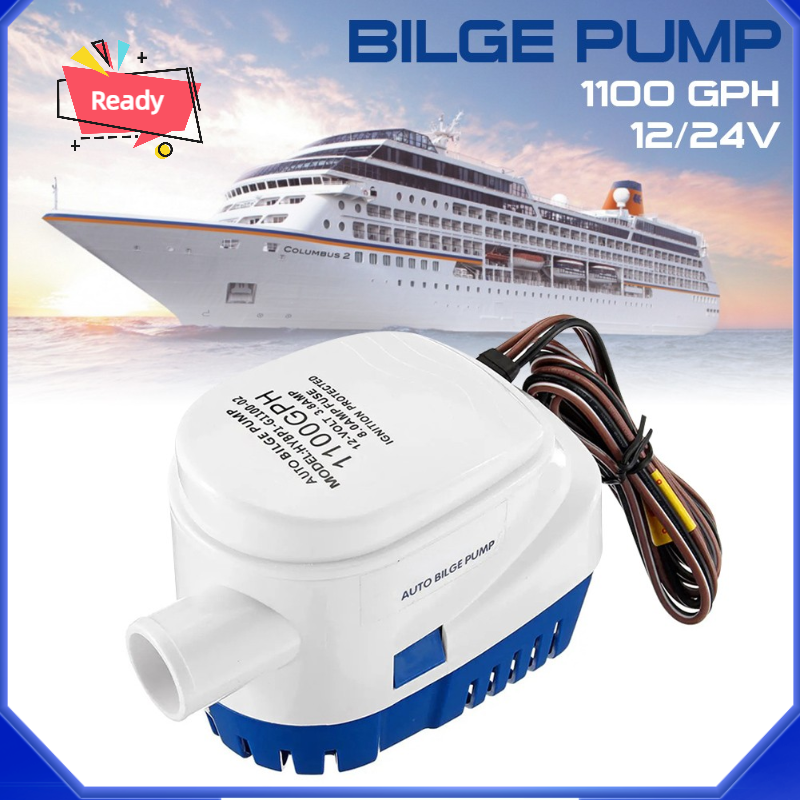 Suny automatic submersible boat bilge water pump 12/24v 1100gph auto with float switch