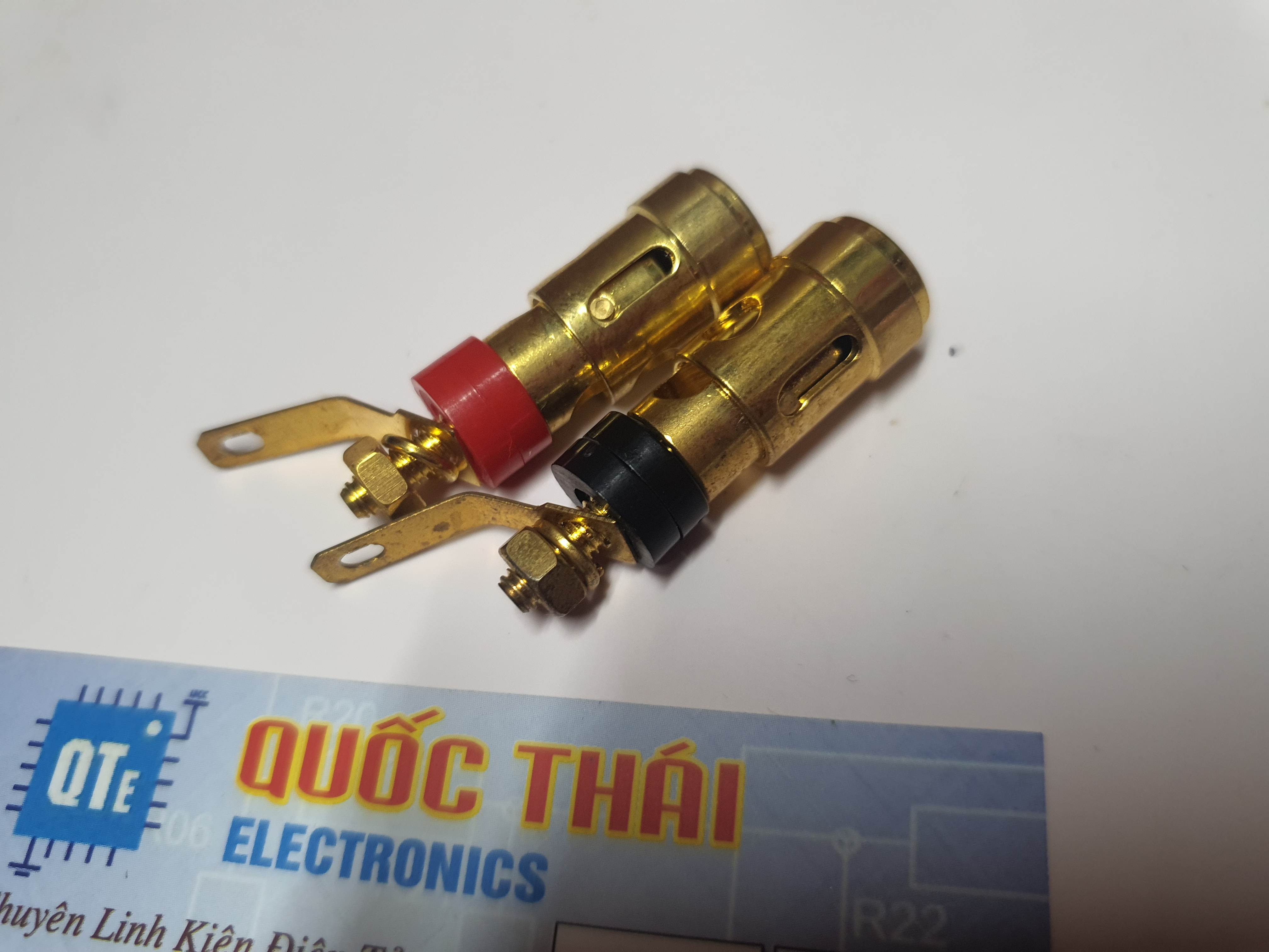 Cọc loa nhấn xi mạ lớn (1 cặp)