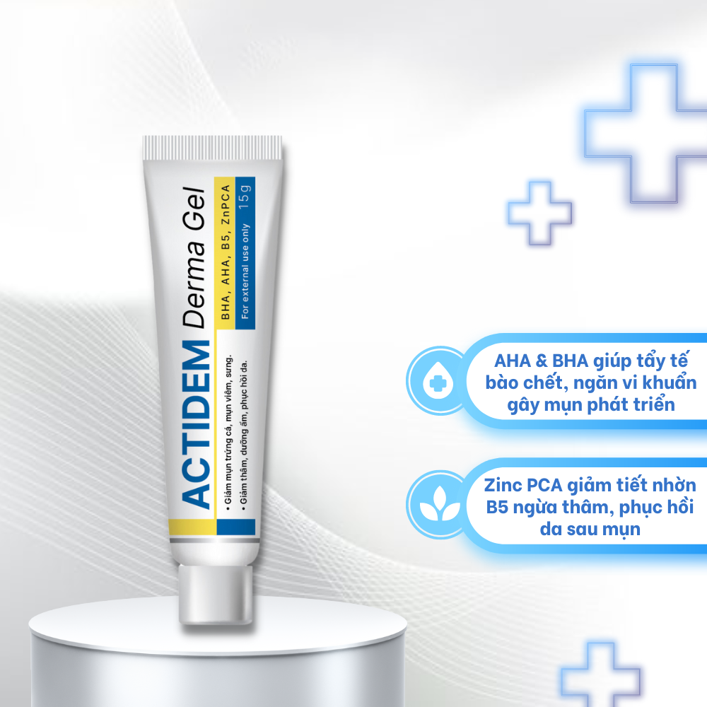[ Free Ship Max ]Gel Giảm Mụn Actidem Derma Gel Dưỡng Ẩm Da