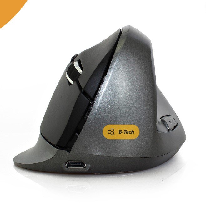 Chuột công thái học không dây pin sạc - ergonomic wireless mouse E340 chuột đứng hạn chế bệnh văn phòng - B-Tech BTech