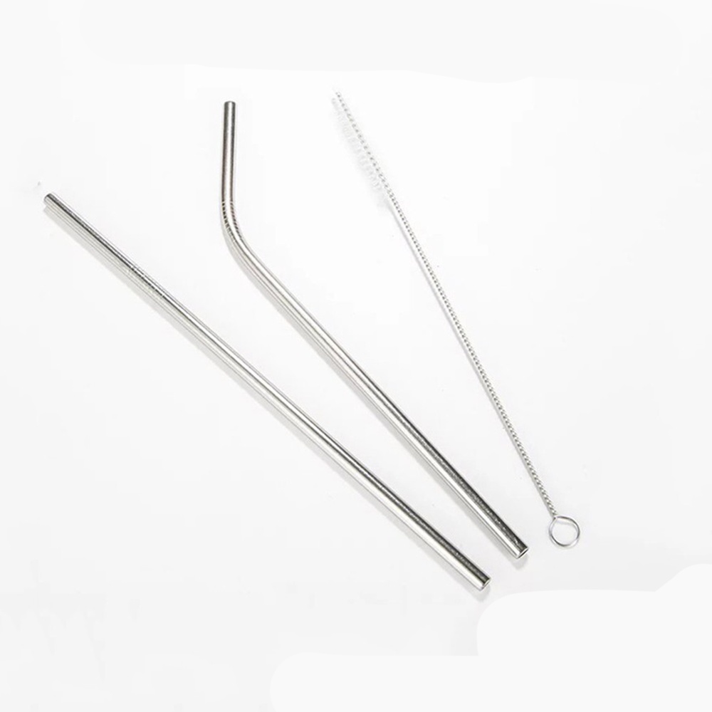 Ống hút inox Lock&Lock loại ống hút thẳng, ống hút cong, cọ rửa ống hút - JoyMall