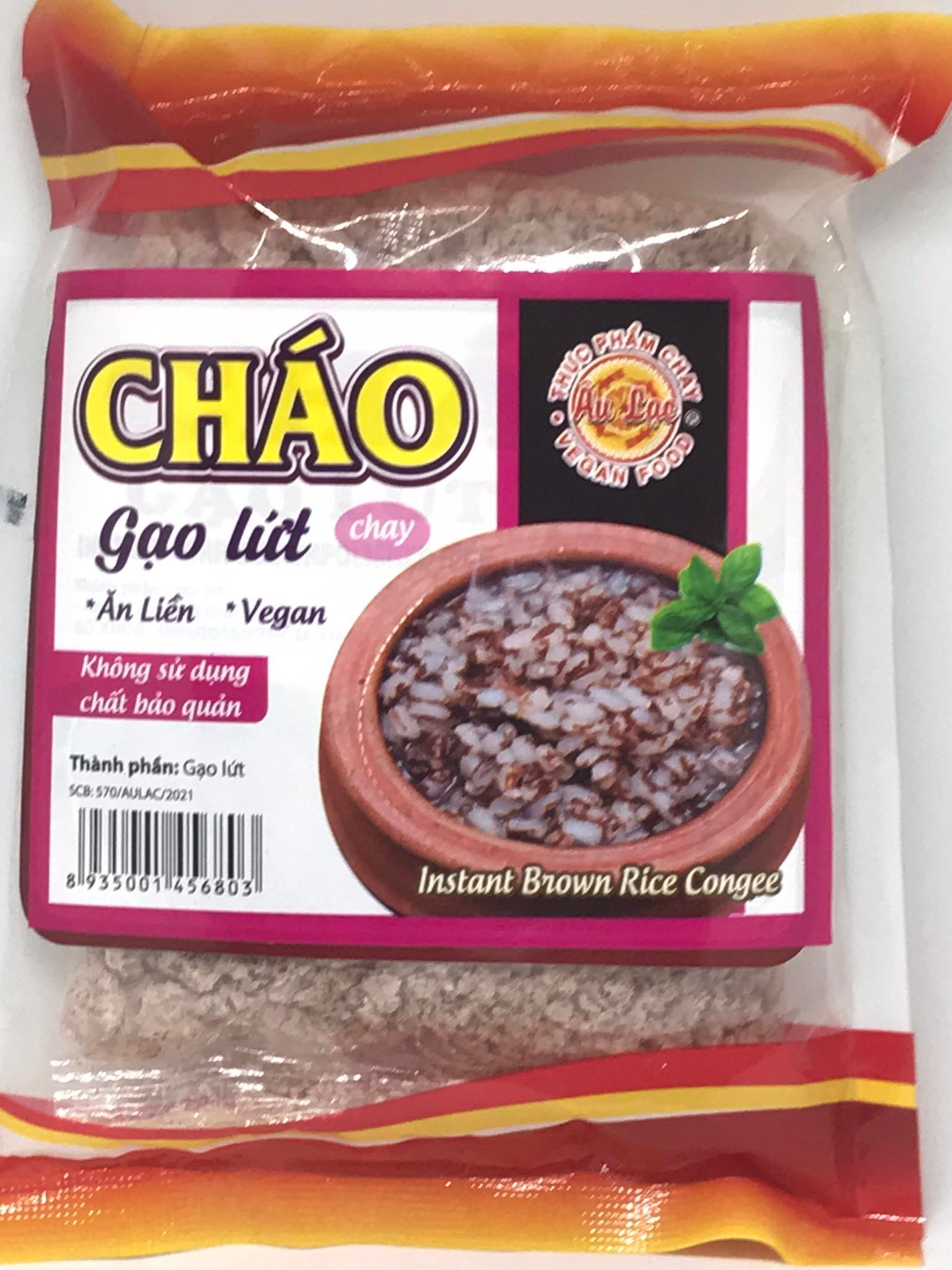 Cháo Gạo Lức Chay Âu Lạc - Gói 40g