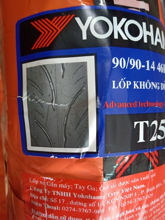 Lốp xe máy YOKOHAMA 90/90-14