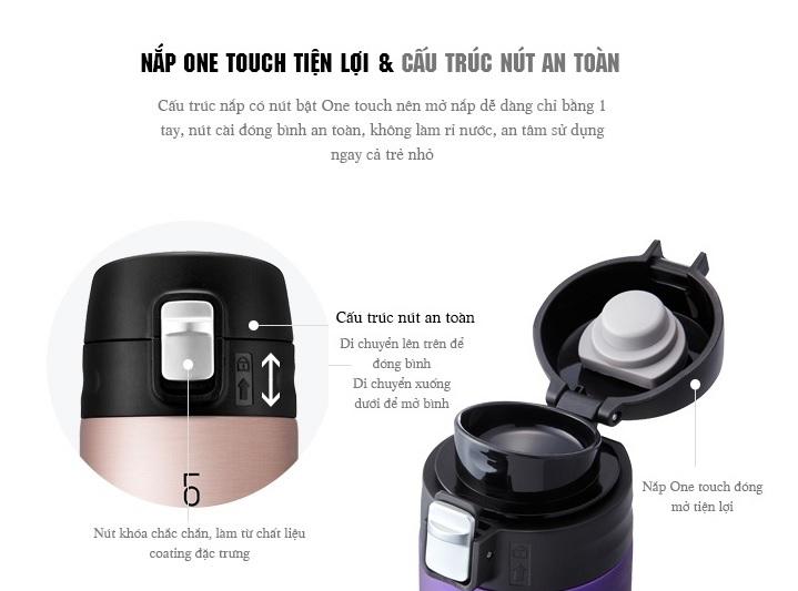 Bình giữ nhiệt Feather Light 500ml Lock&Lock LHC3220