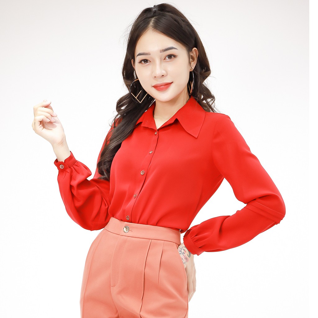 Áo Sơ Mi Cổ Đức , Tay Chuông Emspo Sml2422