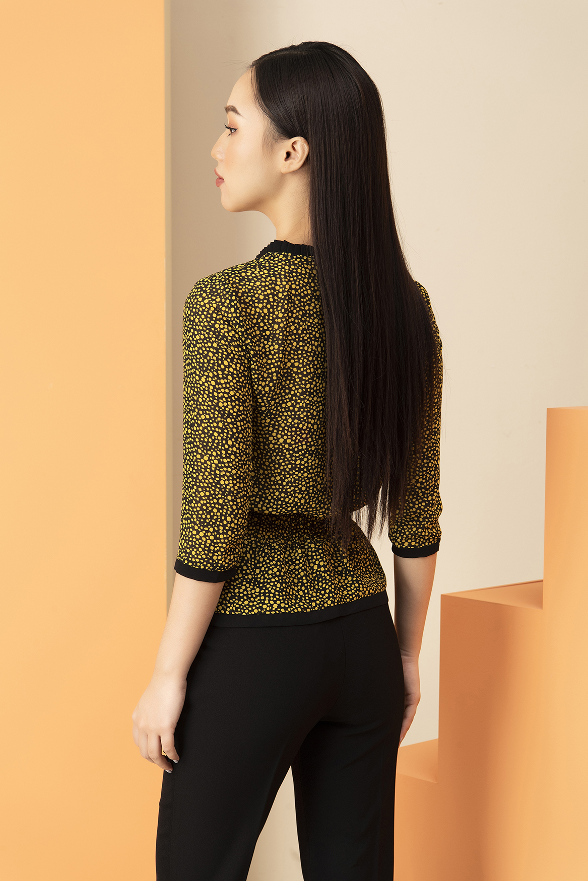 Áo Sơ Mi Thiết Kế Eo Chun Luperi LFSM1102