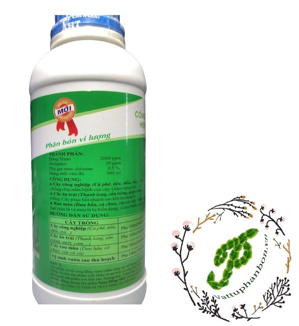 Phân Bón Vi Lượng Nano Đồng (Cu) AHT - #347A# 500ml