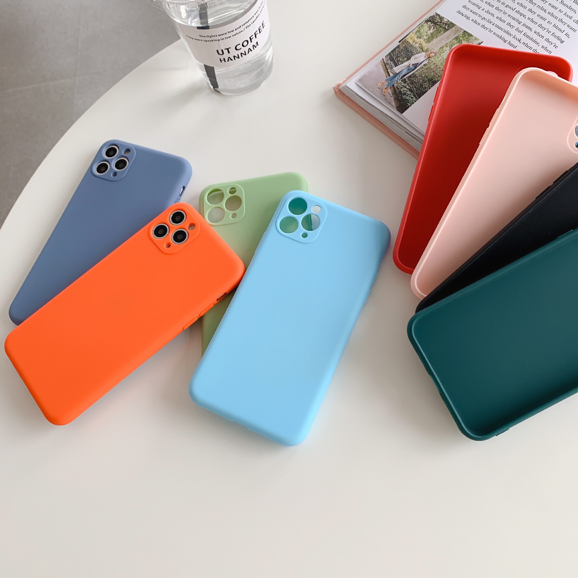 Ốp iphone dẻo màu trơn (đủ màu) 6plus/6splus/7plus/8plus/X/Xs/Xsmax/11/11promax