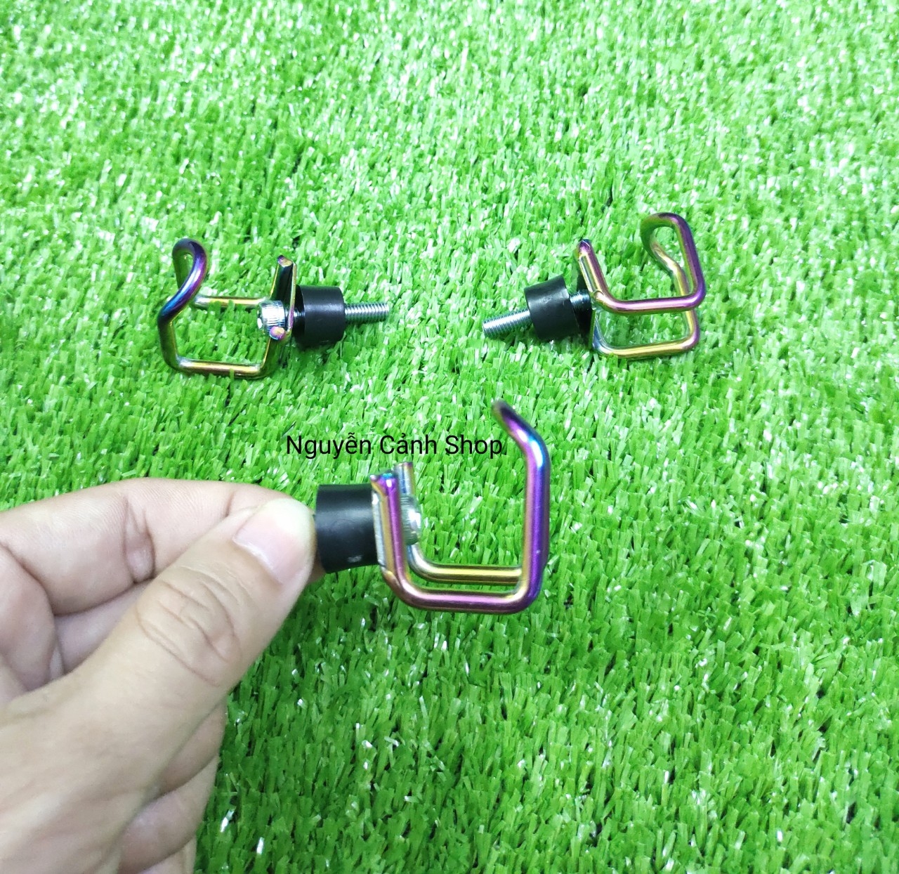3 cái móc U treo đồ xe máy