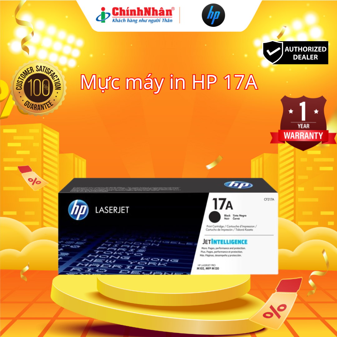 Mực máy in HP 17A (CF217A) – Chính hãng, bản in sắc nét, bền màu | Chính Nhân Technology