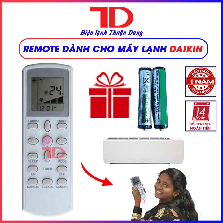Remote, điều khiển dành cho máy lạnh Daikin DGS01 - Điện Lạnh Thuận Dung