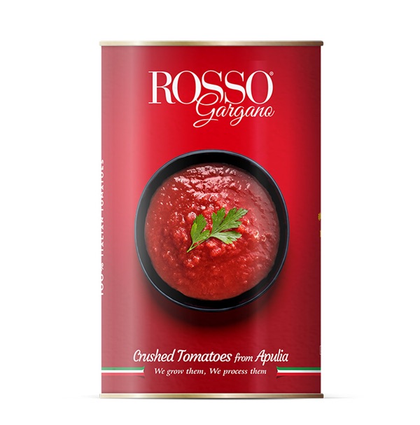 Cà chua nghiền hiệu Rosso Gargano – Crushed Tomatoes 4050gr