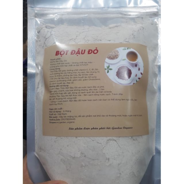 500g bột đậu đỏ đắp mặt, tắm trắng dưỡng da