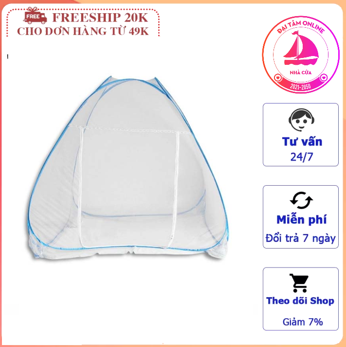 Màn chụp tự bung xếp gọn 1m8 x 2m sử dụng tiện lợi