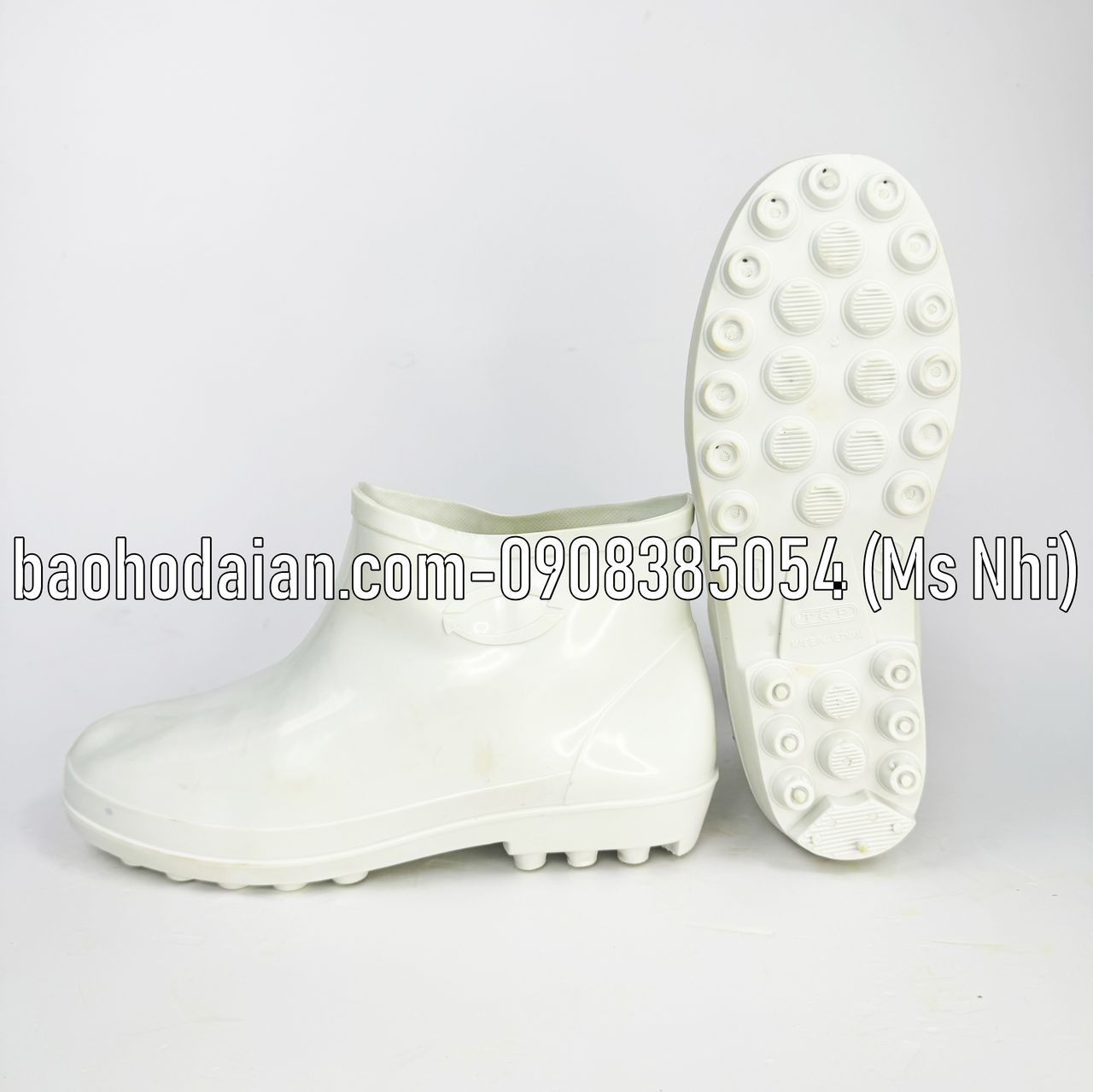 Ủng ngắn cổ TGP đi mưa chất liệu nhựa dẻo siêu bền
