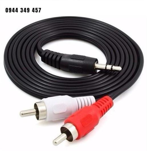 Cáp nối dài dây loa av 3.5 ra 2 đầu bông sen 1.5m