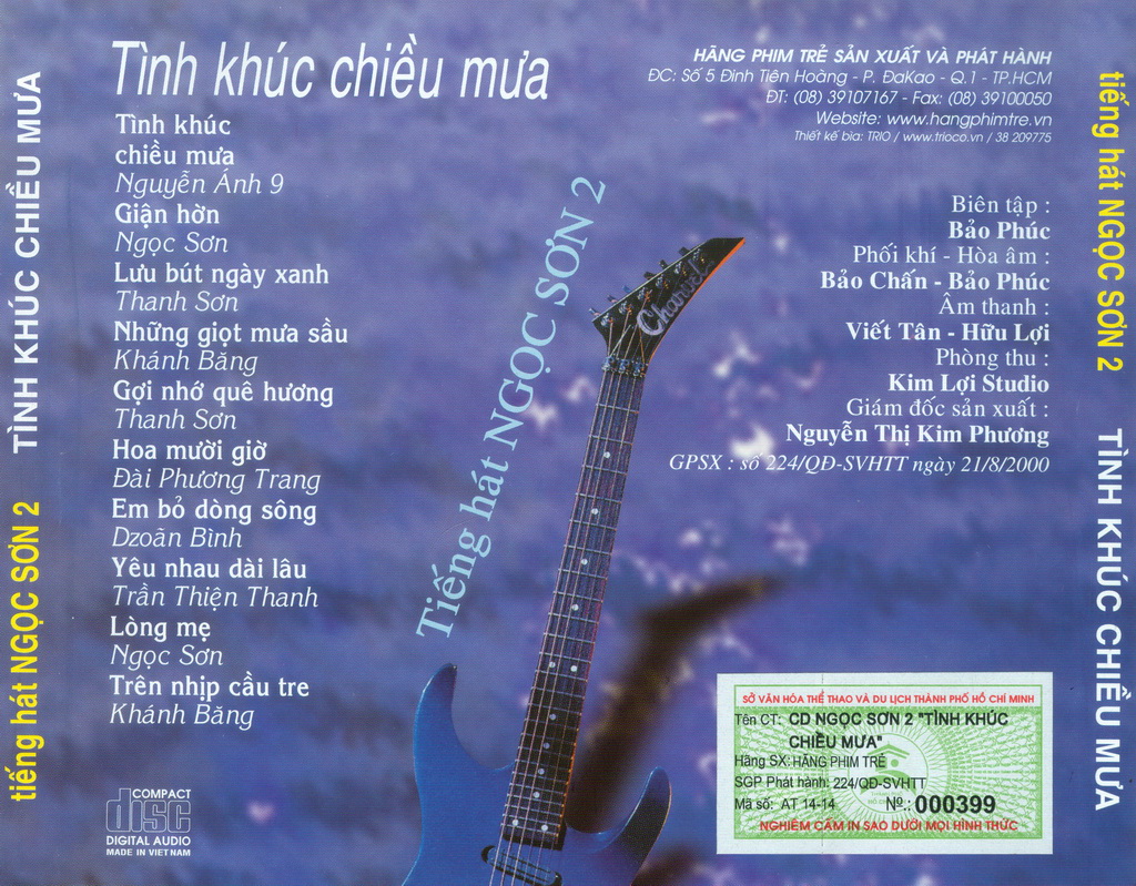 Tình Khúc Chiều Mưa - Ngọc Sơn (Băng Nhạc Trẻ CD)