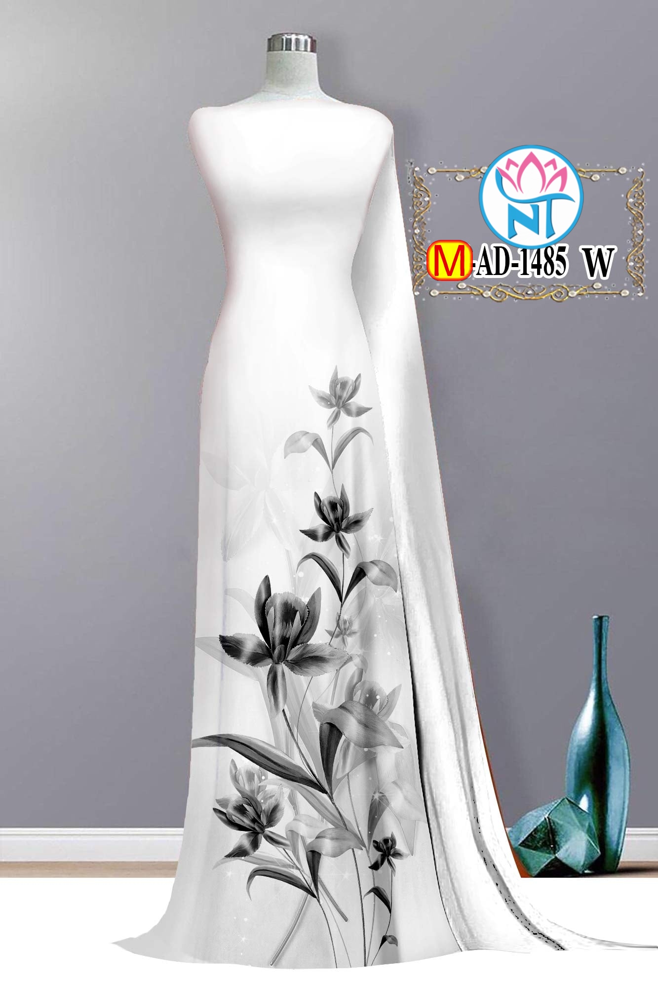 [HCM]Vải áo dài 3D - M 1485